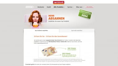 Die Norisbank bietet Bonus für ein überragendes Produkt